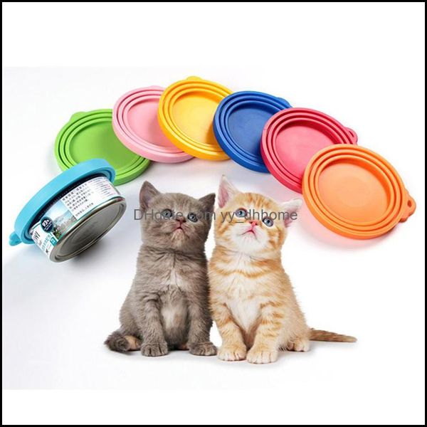 Hundenäpfe Feeder Supplies Pet Home Garden Food Can Er Sile Deckel für Katzendosen Passend für die meisten Standardgrößen BPA JK2012XB Drop Delivery 2021 PQJE