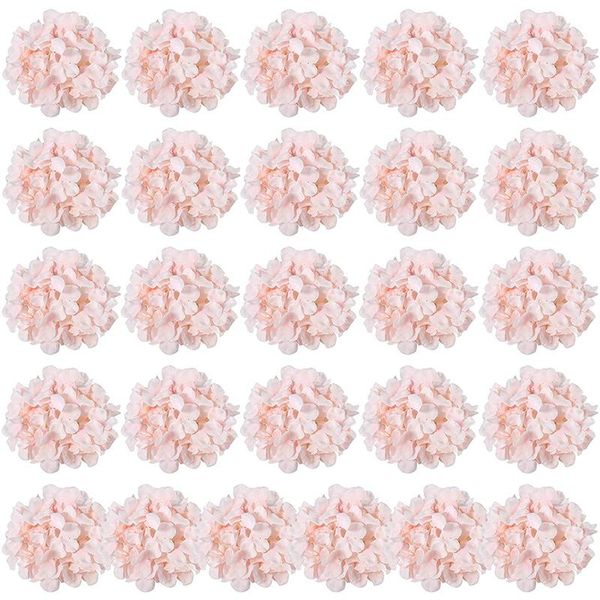 

pcs silk hydrangea flowers peony bridal wedding bouquet artificial heads with stems home party decorations decorative & wreaths