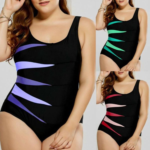 

women's swimwear fashion women plus size swimsuit bikini printed, White;black
