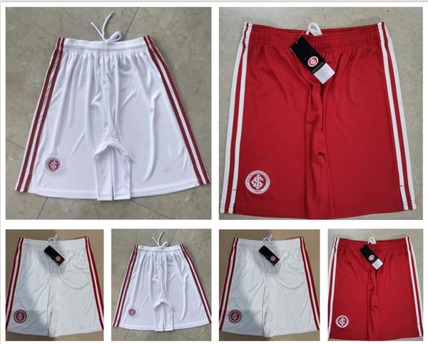 

2021 2022 sc internacional soccer shorts internacional d'alessandro guerrero praxedes home away red white 21 22 football pants s-2xl, Black;red