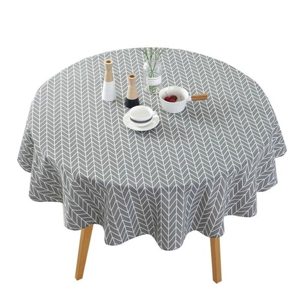 

table cloth 150*150cm round tablecloth cotton linen dining cover tea restaurant el home