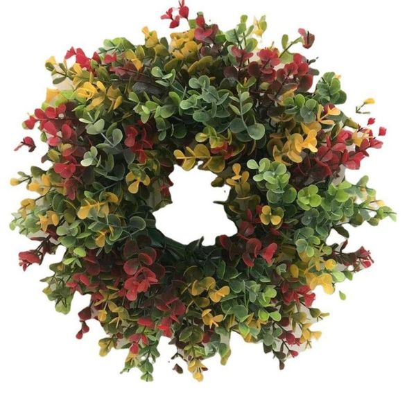 

decorative flowers & wreaths simulation wreath door decoration creative autumn eucalyptus farmhouse plastic