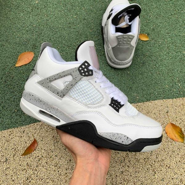 

shoes white cement jumpman 4 4s shoe mens basketball, White;red