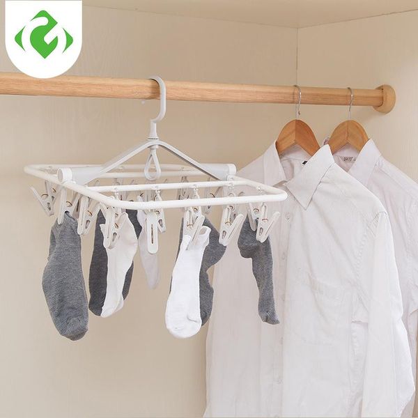 

hangers & racks 24 clip folding drying rack underwear socks multi-functional clothes 2021 patterns guanyao