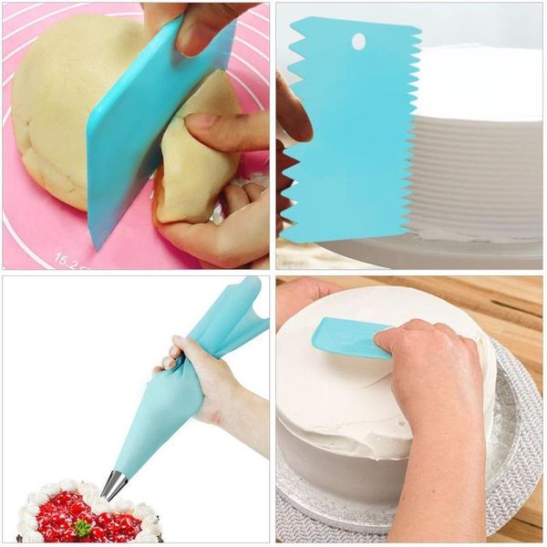 

baking & pastry tools 72pcs icing piping tips set with storage box cake decorating supplies kit nozzles bags smoother