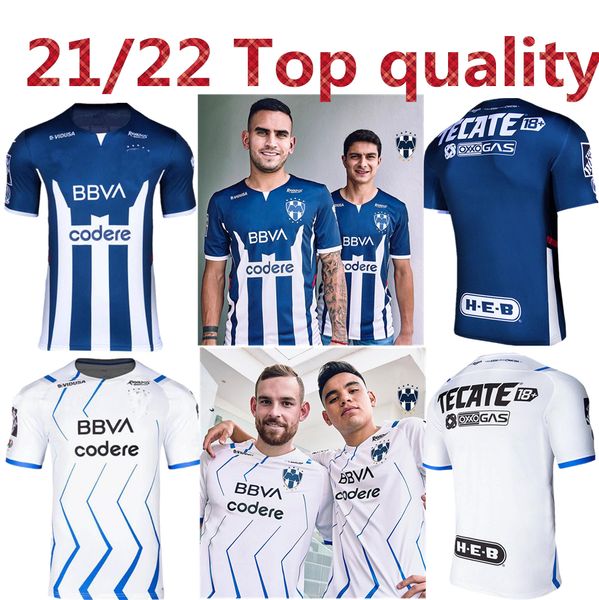 

2021 2022 monterrey r.funes mori m.meza mens soccer jerseys v.janssen home away football shirt h.moreno c.ortiz camisetas de futbol uniforms, Black;yellow