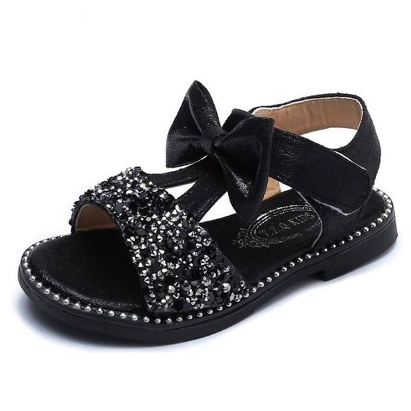

summer girl sandals korean style children shoes comfortable soft bottom toddler baby girls first walkers, Black;red