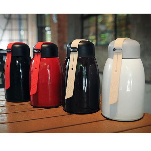 

water bottles fashion mug stainless steel outdoor portable cup with lifting rope
