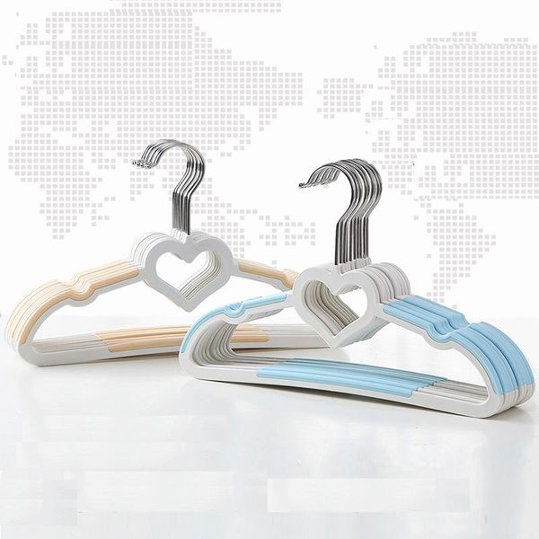 

hangers & racks 20pcs/lot 31.5cm plastic love child coat hanger anti-skid non-marking multi-functional baby