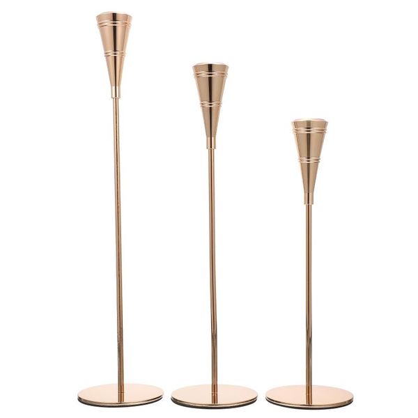 

candle holders 3pcs retro european style alloy ornament holder candlestick rack