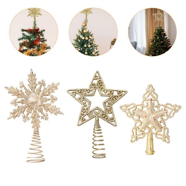 

christmas decorations 3pcs tree er xmas star decor five-pointed decoration