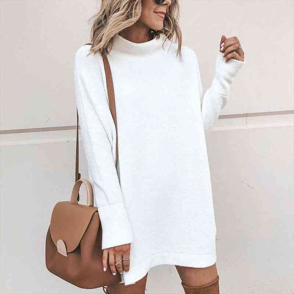 

fashion elegant chic solid women dress color office soft slim female turtleneck woman clothes plus size, Black;gray