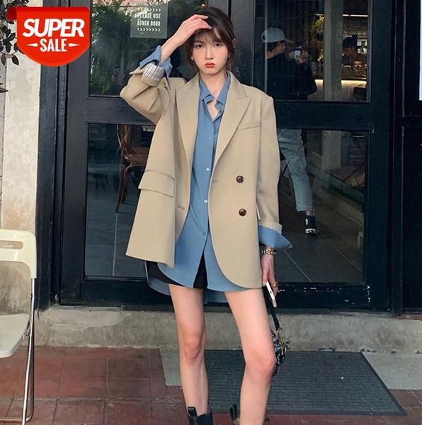 

suit jacket female design niche korean style high-end fried street net celebrity small #3n3u, Black;gray