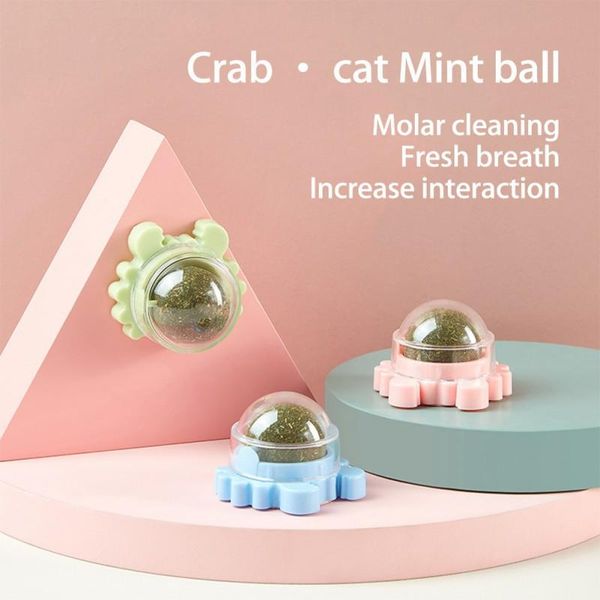 

pure natural catnip ball toy cat interactive indoor green toys