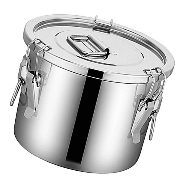 

hooks & rails cereal container metal household kitchen flour grain storage bucket canister