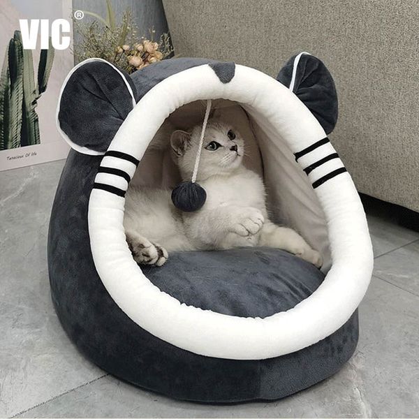 

pet cat bed indoor kitty house cute anima warm sma for cats dogs nest coapsibe cat cave cute seeping mats winter products
