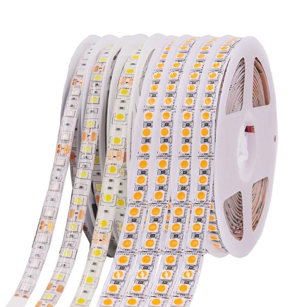 

strips 5m 12v 24v led strip light smd 5054 tape 120leds/m 240leds/m 480leds/m waterproof rope 2835 flexible stripe