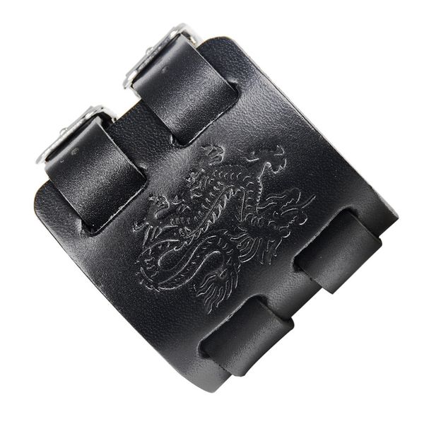 

new dragon totem cowhide bracelet dual-purpose detachable bracelet jewelry, Golden;silver