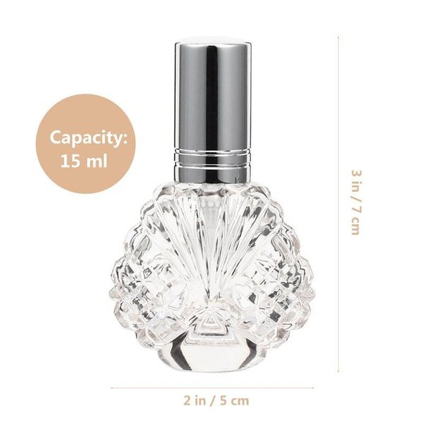 

4pcs empty perfume bottles exquisite essential oil container cosmetic atomizer storage & jars