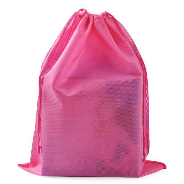 Bolsas De Regalo Große Geschenktüte, rosa, transparent, mit Kordelzug, Schuhe, Verpackung, wiederverwendbar, faltbar, nicht gewebt