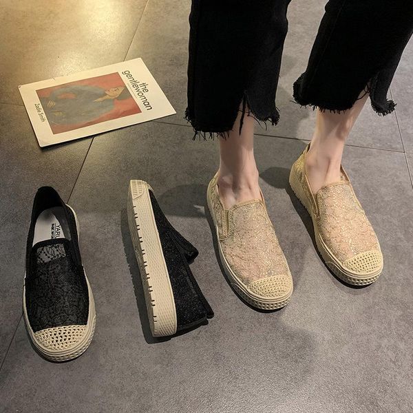 

slippers low house platform flat shoes female rubber basic cotton fabric pu bas, Black