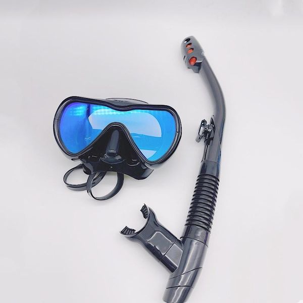 

scuba dive silicone mask set big view anti-fog uv use for diving snorke water sports snorkeling equipment drop masks