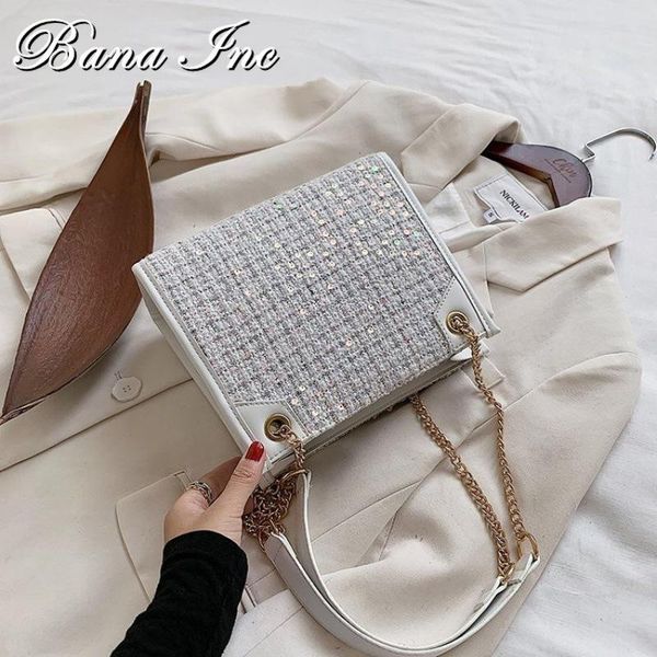 

cross body shoulder bag lady messenger fashion female chain sequined luxury designer