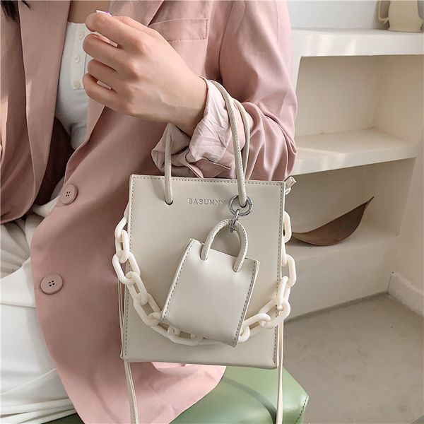 

2021 women's spring summer foreign style son and mother korean fashion chain handbag net red messenger bag