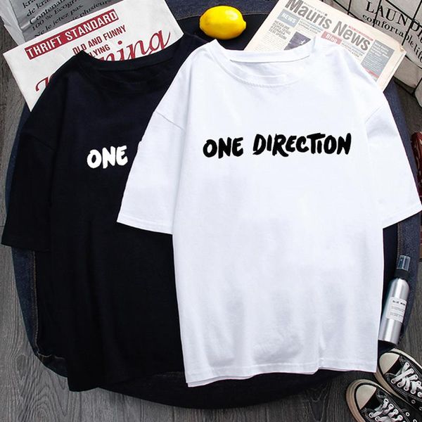 

shirts women 2021 summer mujer one direction t shirt punk grunge harajuku graphic tee femme women's t-shirt, White