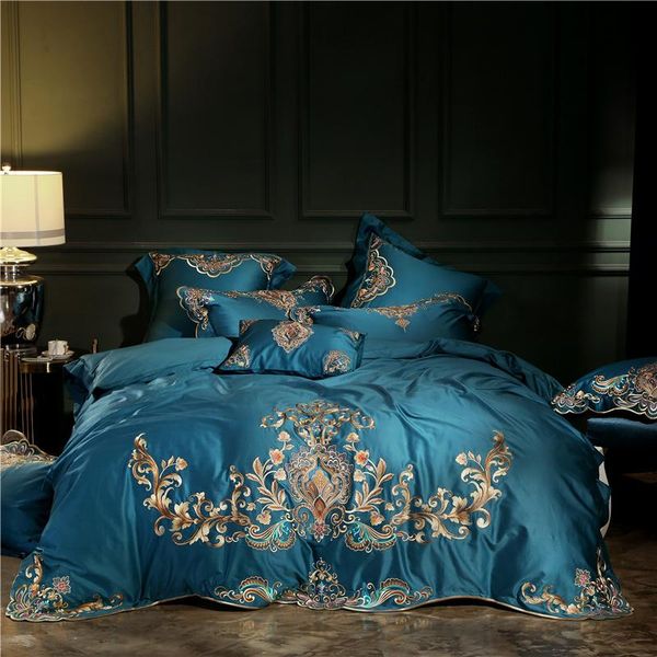 

bedding sets luxury oriental embroidery egyptian cotton royal set  king size bed duvet cover sheet pillowcase