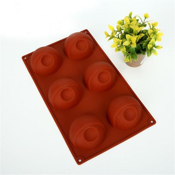 

cake tools 3d eyes shape silicone mold 6 grid half chocolater desserts molds decorating