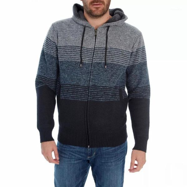 

men's hoodies & sweatshirts fashion hoodie mens long sleeve lounge wear patchwork zipper knitted sweatshirt simple style comfy daily, Black