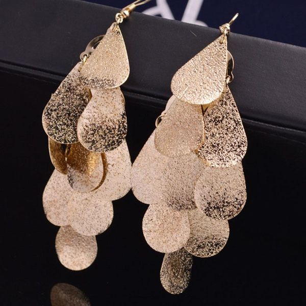 

clip-on & screw back big vintage metal leaf clip earrings for women without piercing hanging earring statement fashion woman 2021 jewelry, Silver