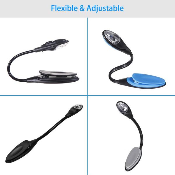 

book lights flexible bright led light reading christmas gift eye protection lamp mini portable travel bedroom clip-on
