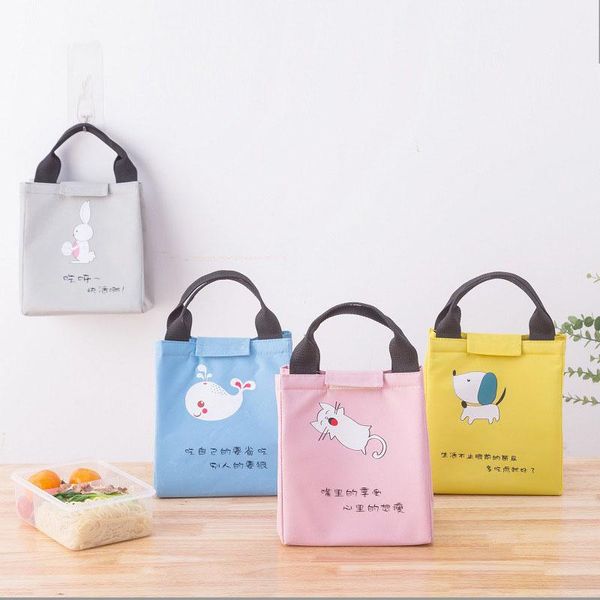 

storage bags cartoon animal insulated lunch bag for women kids school office fresh-keeping cooler picnic waterproof food