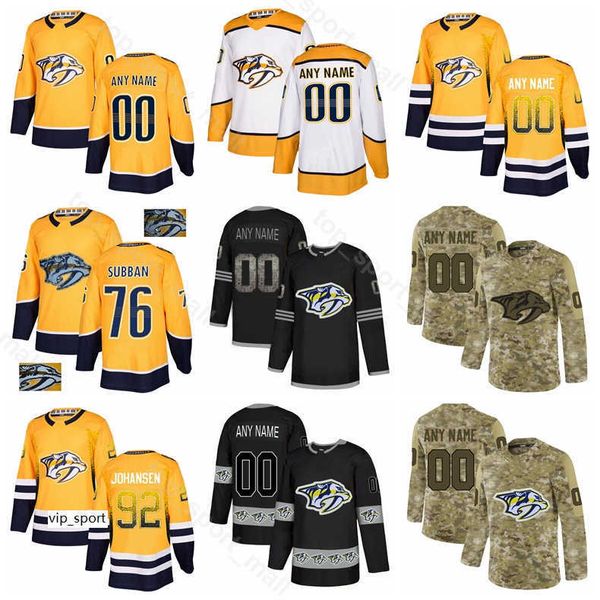 

ice hockey ryan ellis jersey nashville predators pk subban craig smith ryan johansen mattias ekholm colton sissons fisher diamond customized, Black
