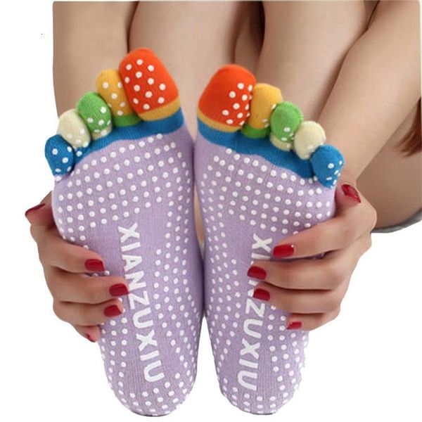 

sports socks yoga part toe the five fingers ma'am non-slip 5, Black