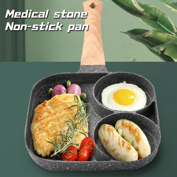 

pans aluminum frying pan thickened omelet non-stick egg pancake steak cooking ham breakfast maker kitchen cookware