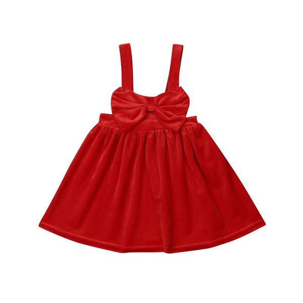 

skirts children baby kid girl sleeveless tutu skirt solid red bow party princess strap christmas xmas, Blue