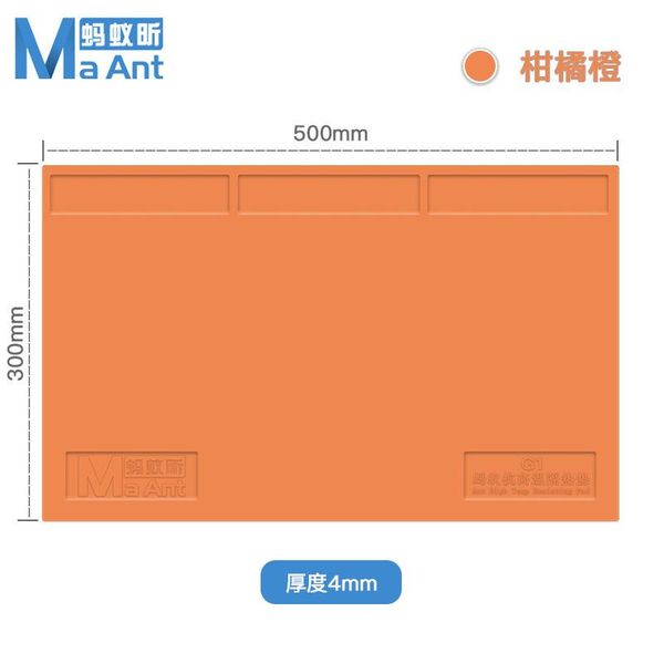 

professional hand tool sets esd heat insulation soldering working mat silicone pad high temperature resistance welder magnetic 50*30c