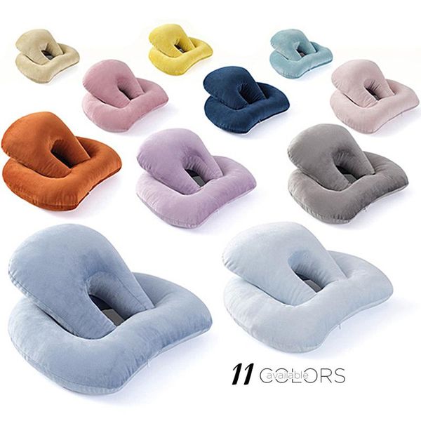

pillow multi-purpose neck soft and slow rebound lunch break head rest cushion home textile for office 34 x 43 17cm