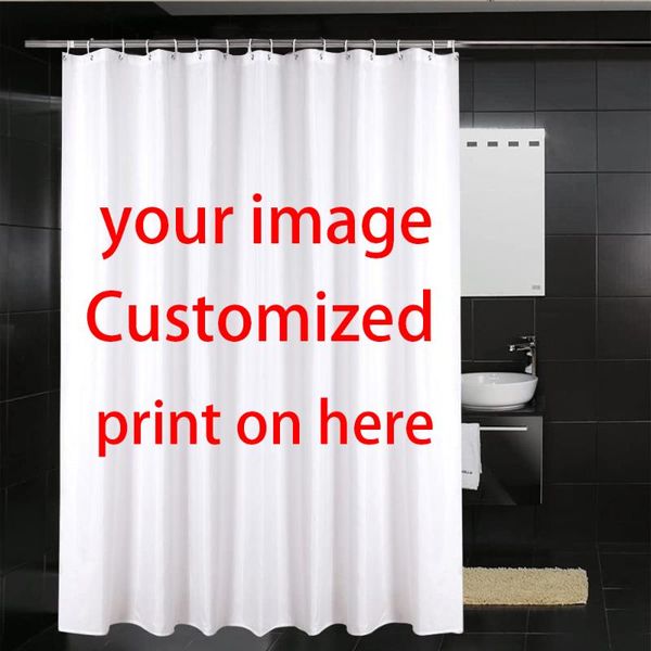 

custom shower curtain with hooks customized po funny image for bathroom home decor waterproof polyester fabric bath curtains