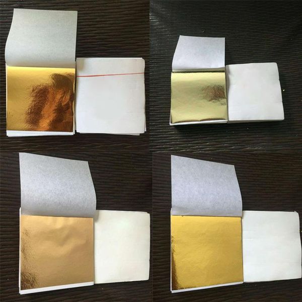 

other arts and crafts gold sliver copper gilding art craft leaf leaves sheets 14*14cm 100pcs foil papers diy decor design paper