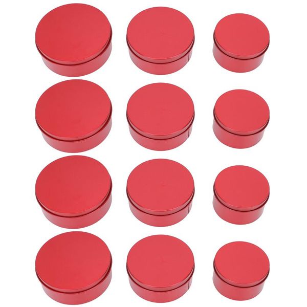 

gift wrap 12pcs round iron candy containers metal holders delicate storage
