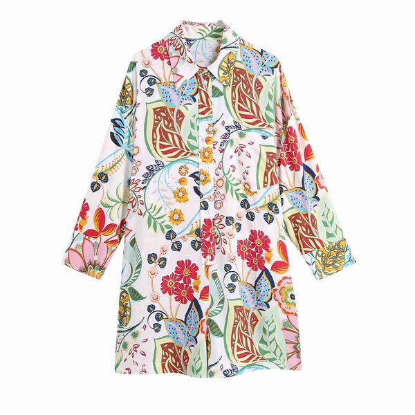 

women floral printed rompers long sleeves shirt style shorts playsuits chic lady fashion casual clothes 210517, Black;white