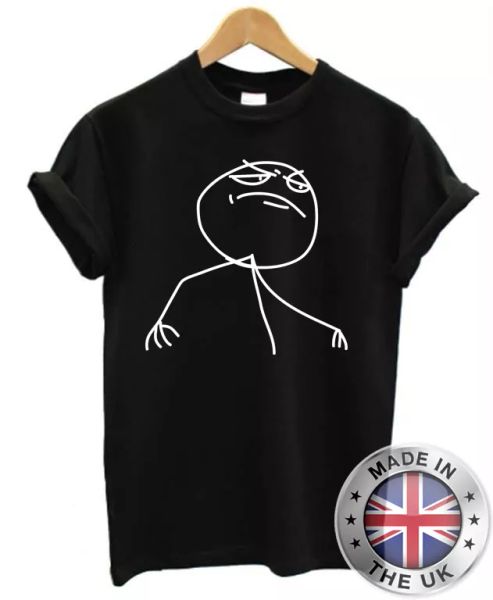 

f yeah meme troll tee s-xxl mens womens geek nerd 'lol, White;black