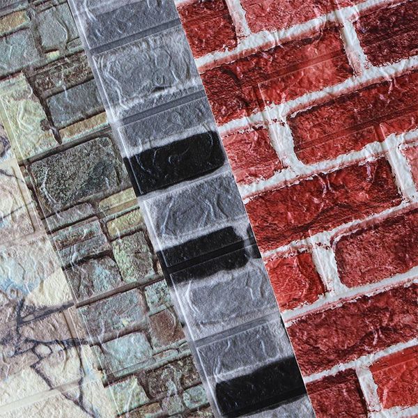 

wallpapers 12pcs 3d self adhesive wall sticker waterproof wallpaper kitchen bathroom living room tv background home decor
