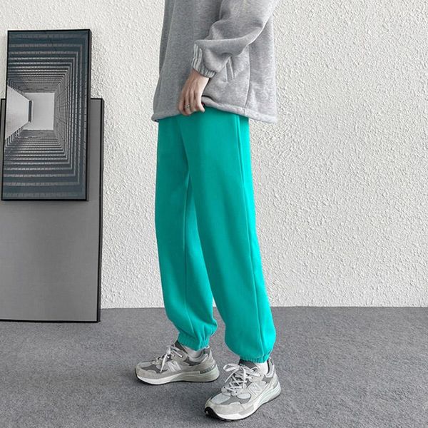 

men's pants autumn sweatpants solid colors streetwear sweat jogger fashion drawstring waist track gym bottoms 5xl, Black