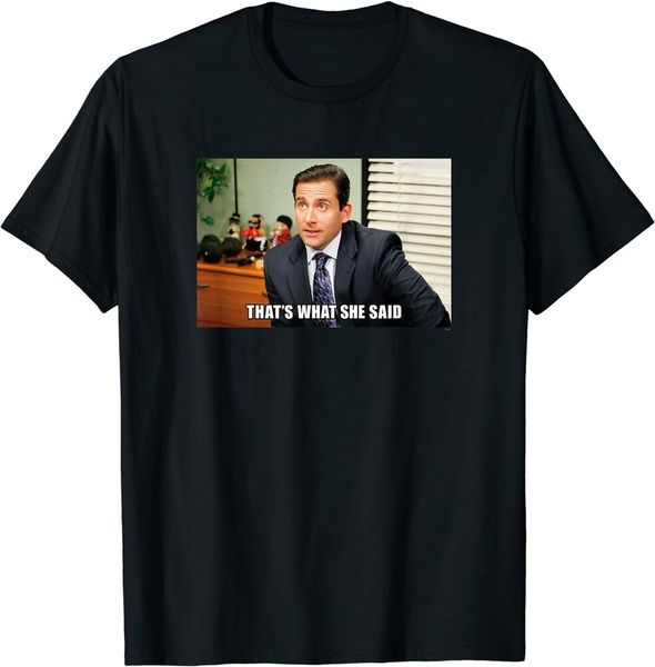 

michael scott that's what she said funny t-shirt size m-5xl, White;black