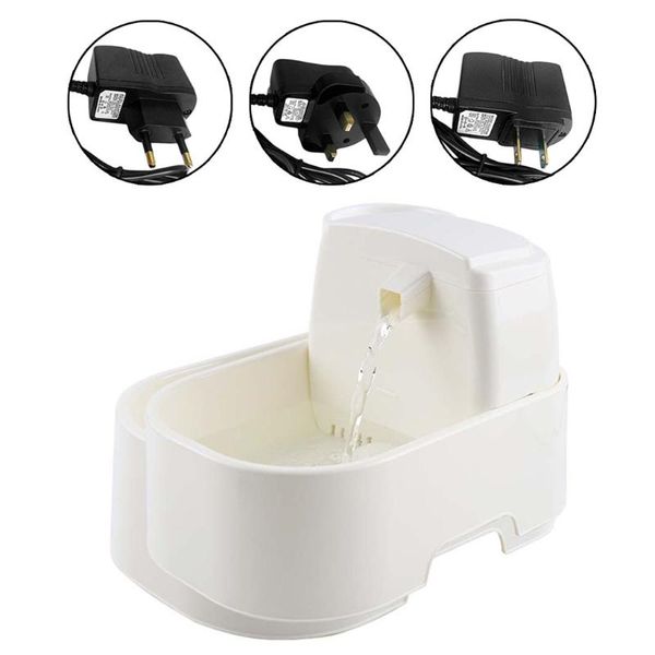 

automatic circulating waterfall 1.6l cat water drinking fountain intelligence induction dog dispenser super quiet bowls & feeders